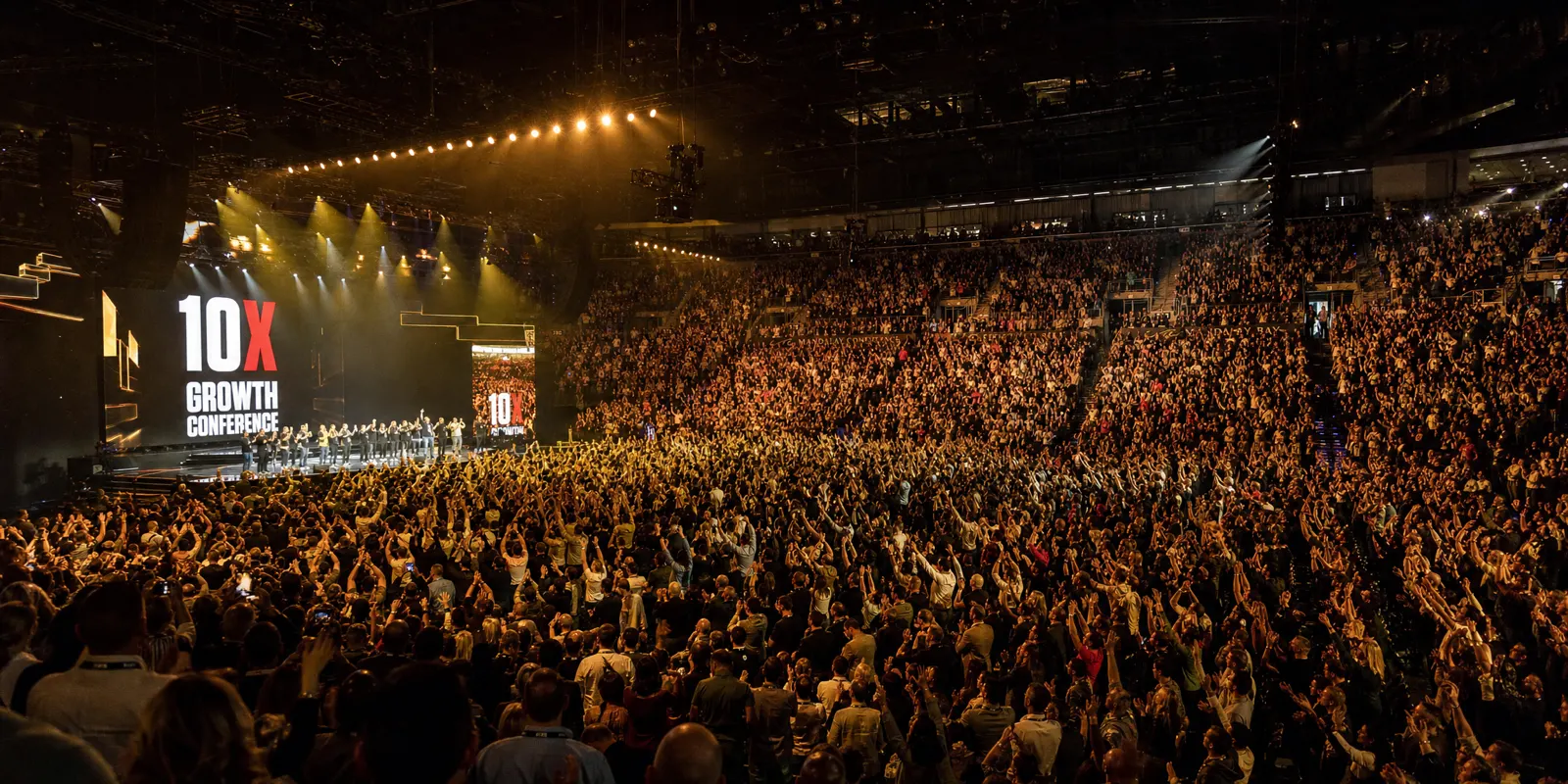 Live event — thousands on stage